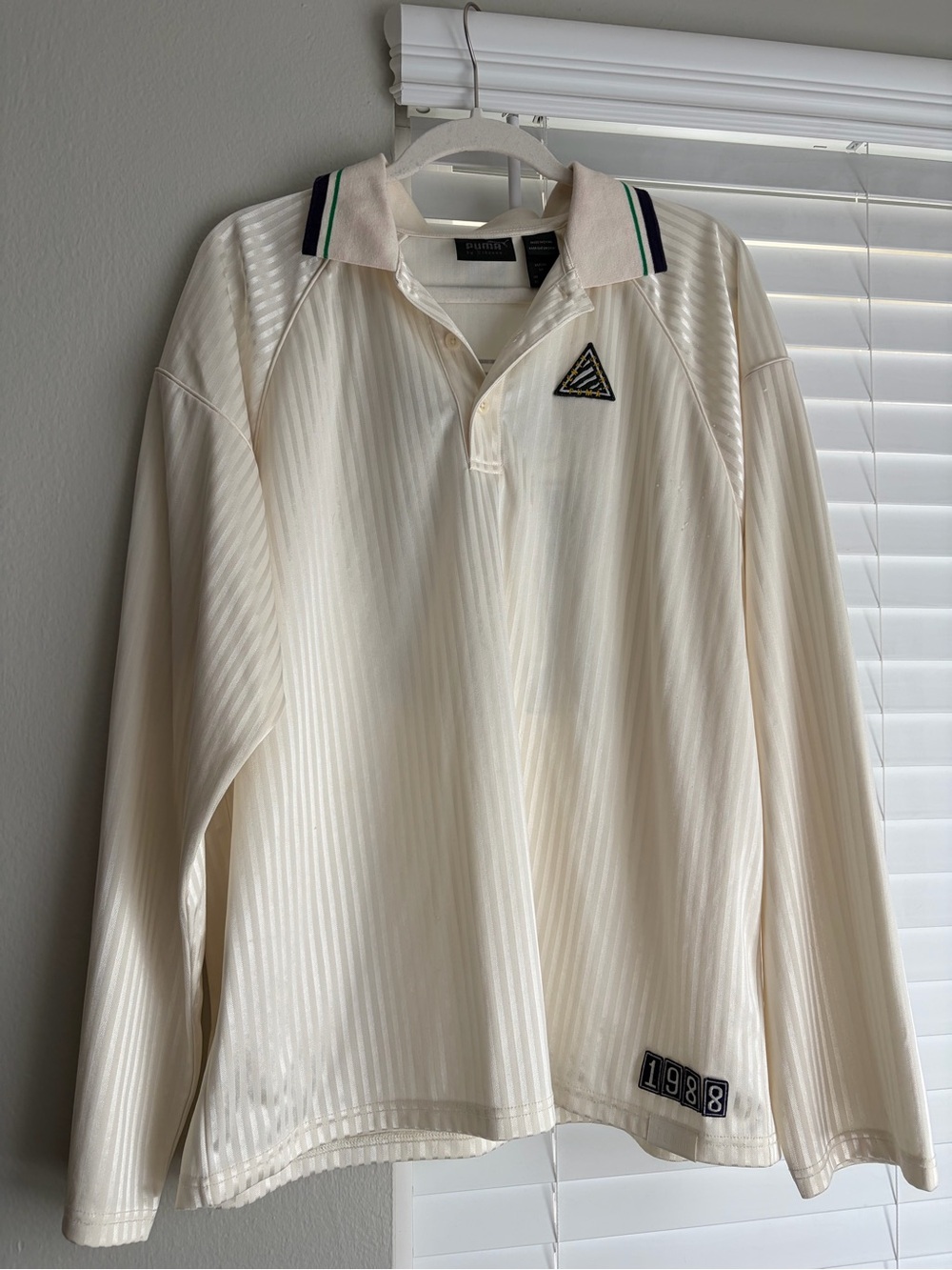 Puma by Rihanna Long-Sleeve Polo Shirt with Contrast Collar